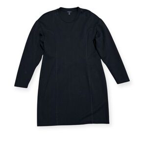 040 COS Women's Long Sleeve Black Mini Dress - Medium